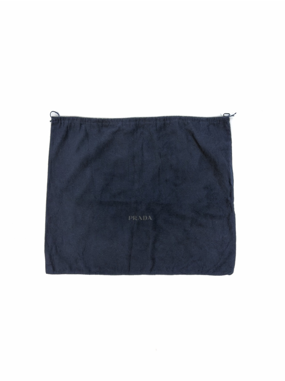 Prada Cotton Drawstring Dust Bag Navy Blue 22” x 19”